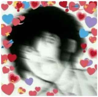 🥰 corações, amor, desfocado, adesivo telegram sticker