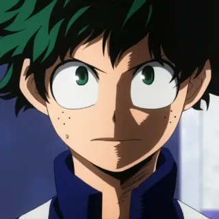 😳 Izuku Midoriya My Hero Academia Anime, Manga, Izuku Midoriya, My Hero Academia, Charakter, Fanart whatsapp sticker