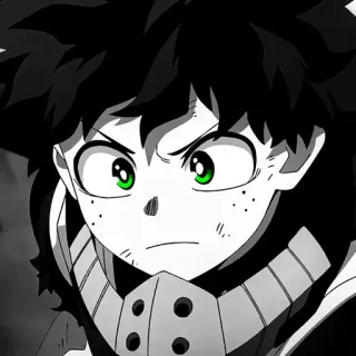 🖤 Izuku Midoriya My Hero Academia Anime, My Hero Academia, Deku, Izuku Midoriya, Manga, Supereroe whatsapp sticker