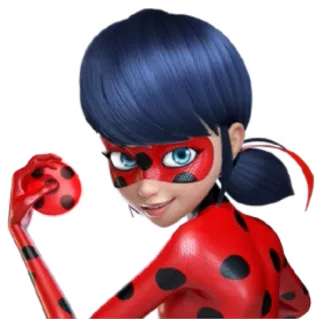 🤨 Ladybug Miraculous: Tales of Ladybug & Cat Noir Божья коровка, Miraculous Ladybug, Мультяшный персонаж, Супергерой, Анимация telegram sticker