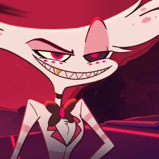 😬 Angel Dust Hazbin Hotel Dibujos animados, Demonio, Hazbin Hotel, Angel Dust whatsapp sticker