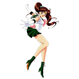 ⚡ Sailor Jupiter Sailor Moon アニメ, 漫画, セーラージュピター, セーラームーン, 女の子, キャラクター telegram sticker