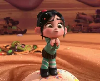 ☺️ Vanellope von Schweetz Wreck-It Ralph Cartoon, Disney, Figur, Zeichentrick, Vanellope, Sugar Rush whatsapp sticker