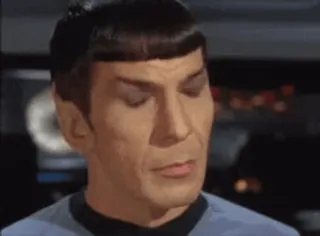 👎 Spock Star Trek สป็อค, สตาร์เทรค, ทีวี, วัลแคน, เจ้าหน้าที่วิทยาศาสตร์ telegram sticker