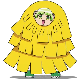 👐 Y2LAB character, anime, yellow, cartoon, cute, monster telegram sticker