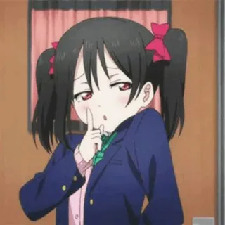 🎈 Nico Yazawa Love Live! Anime, Charakter, Mädchen, Nico Nico Nii, Love Live telegram sticker