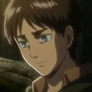 🦜 Eren Yeager Attack on Titan Anime, Personage, Eren Yeager, Attack on Titan telegram sticker