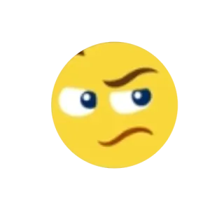 🤨 Эмодзи, Лицо, Выражение, Злой, Движение, Скорость, Мультфильм telegram sticker