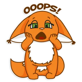 😱 OOOPS! squirrel, oops, cute, animal, cartoon telegram sticker