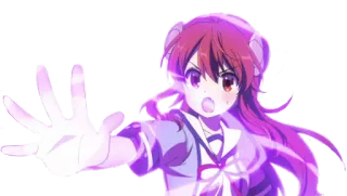 ✋ Anime, Ragazza, Magia, Cartone animato telegram sticker