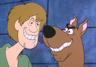 👹 Scooby Doo cartoon, dog, friend, Shaggy, Scooby-Doo telegram sticker