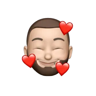 🥰 Emoji, Amor, Coração, Desenho animado, Avatar, Feliz whatsapp sticker