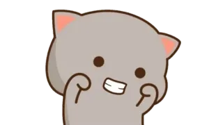 🍩 Katze, süß, Tier, Cartoon telegram sticker
