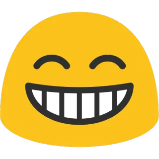 😄 emoji, smile, face, yellow, happy, laugh telegram sticker