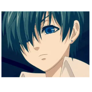 😕 Ciel Phantomhive Black Butler Anime, Manga, Ciel Phantomhive, Black Butler, Charakter telegram sticker