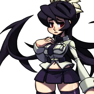 🌂 Filia Skullgirls anime, filia, skullgirls, fille, jeu vidéo telegram sticker