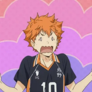 🌙 Hinata Shoyo Haikyuu!! Anime, Haikyuu, Hinata Shoyo, Engraçado, Personagem, Shonen telegram sticker