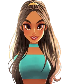 👸 Jasmine Aladdin мультфильм, Disney, принцесса, персонаж telegram sticker
