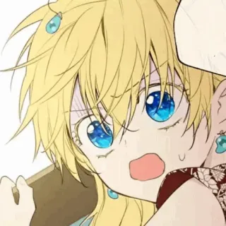 🎟 Anime, Lindo, Manga, Dibujos animados, Chica, Ojos whatsapp sticker