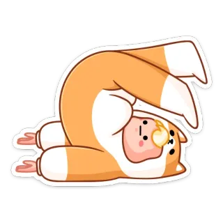 😐 стикер, смешной, милый, животное, поза, ребенок telegram sticker