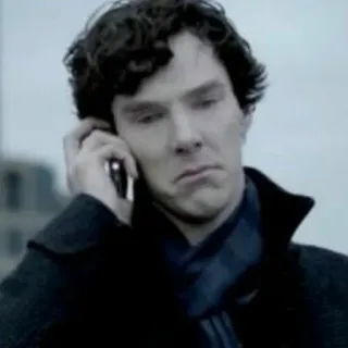 🔎 Sherlock Holmes Sherlock Sherlock, Benedict Cumberbatch, Sherlock Holmes, Détective, Série britannique, BBC whatsapp sticker