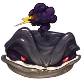 😡 Dessin animé, Monstre, En colère, Tempête, Personnage, Créature telegram sticker