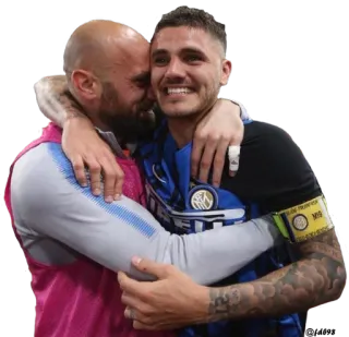 👨‍❤️‍👨 サッカー, サッカー, スポーツ, 男性, ハグ, チーム, 選手 telegram sticker