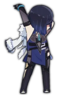 😎 Yelan Genshin Impact yelan, genshin impact, anime, gra wideo, postać, słodki telegram sticker
