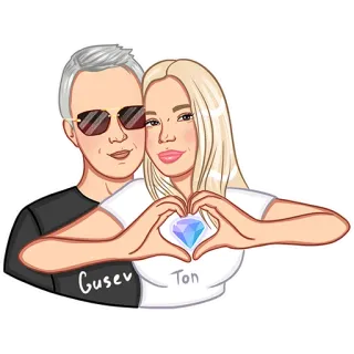 ❤️‍🔥 Gusev
Ton pareja, relación, amor, corazón, diamante, dibujos animados telegram sticker