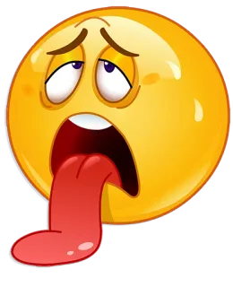 🥵 Emoji, Doente, Exausto, Cansado, Rosto Emoji telegram sticker
