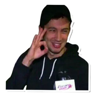 😂 Tyler Joseph twenty one pilots, piosenkarz, muzyk, znak ok telegram sticker
