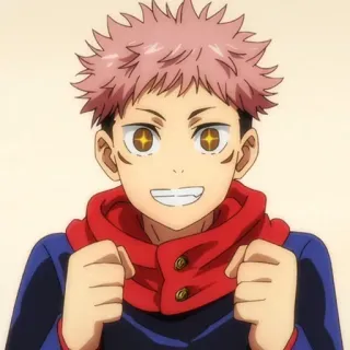 😼 Yuji Itadori Jujutsu Kaisen 动漫, 卡通, 咒术回战, 虎杖悠仁, 少年 telegram sticker