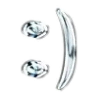 😊 Emoticon, Smiley, Silber, Symbol, Glänzend telegram sticker