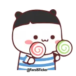 🤤 Desenho animado, Fofo, Chupa-chupa, Doce, Sobremesa, Personagem telegram sticker
