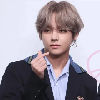 ❤️ V kpop, V, BTS, cantante, maschio, artista, coreano, celebrità telegram sticker