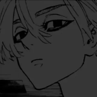 🕳 anime, manga, boy, portrait, cartoon, illustration telegram sticker