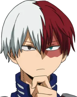 🤔 Shoto Todoroki My Hero Academia Anime, Personaje, Shoto Todoroki, My Hero Academia telegram sticker