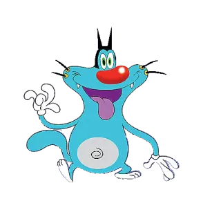 😀 Oggy Oggy and the Cockroaches dessin animé, chat, oggy, oggy et les cafards, animé telegram sticker
