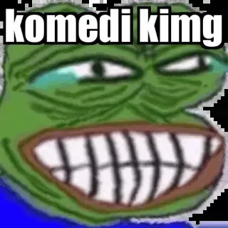 😂 komedi kimg Meme, Pepe, Kikker, Humor, Koning whatsapp sticker