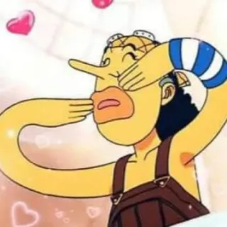 😘 Usopp One Piece Аниме, Ван Пис, Усопп, Персонаж, Мультфильм whatsapp sticker