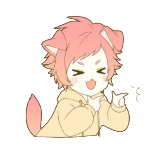 😊 Anime, Dibujos animados, Perro, Kawaii, Lindo, Sticker whatsapp sticker