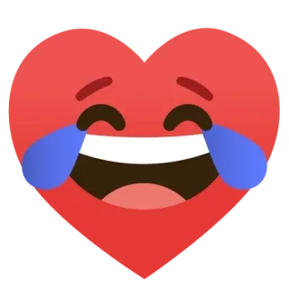 🌟 heart, emoji, love, laughing, happy, crying telegram sticker