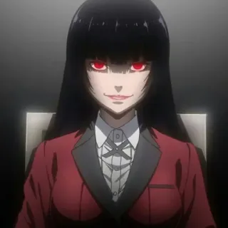 ☕️ Yumeko Jabami Kakegurui Anime, Kakegurui, Yumeko Jabami, Apostas, Olhos vermelhos telegram sticker