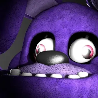 🤪 Bonnie Five Nights at Freddy's Animatronique, Jeu vidéo, Violet, Lapin, Horreur, Effrayant telegram sticker