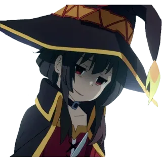😨 Megumin Konosuba Anime, Hexe, Megumin, Konosuba, Magie, Aufkleber whatsapp sticker