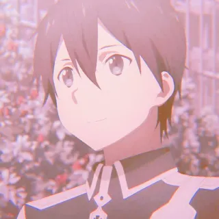 🥢 Kirito Sword Art Online Anime, Manga, Sword Art Online, Kirito, Karakter telegram sticker