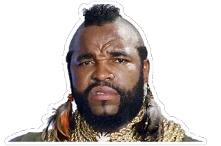 😕 Mr. T Mr. T, Das A-Team, Schauspieler, 80er, Goldketten telegram sticker