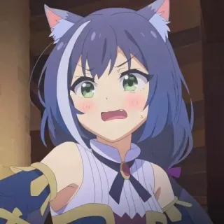 🖤 Anime, Catgirl, Kawaii, Słodkie, Manga, Kreskówka telegram sticker