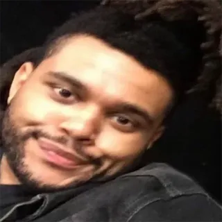 😙 The Weeknd singer, musician, celebrity, portrait, man telegram sticker