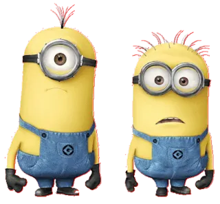 😐 Minion Despicable Me Minion, Cartone animato, Cattivissimo me, Giallo, Divertente, Personaggio telegram sticker